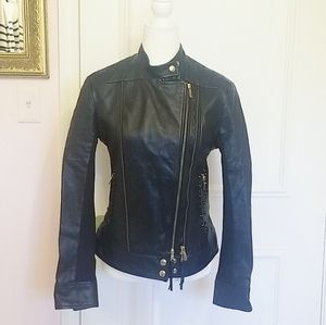 JUST CAVALI black leather jacket